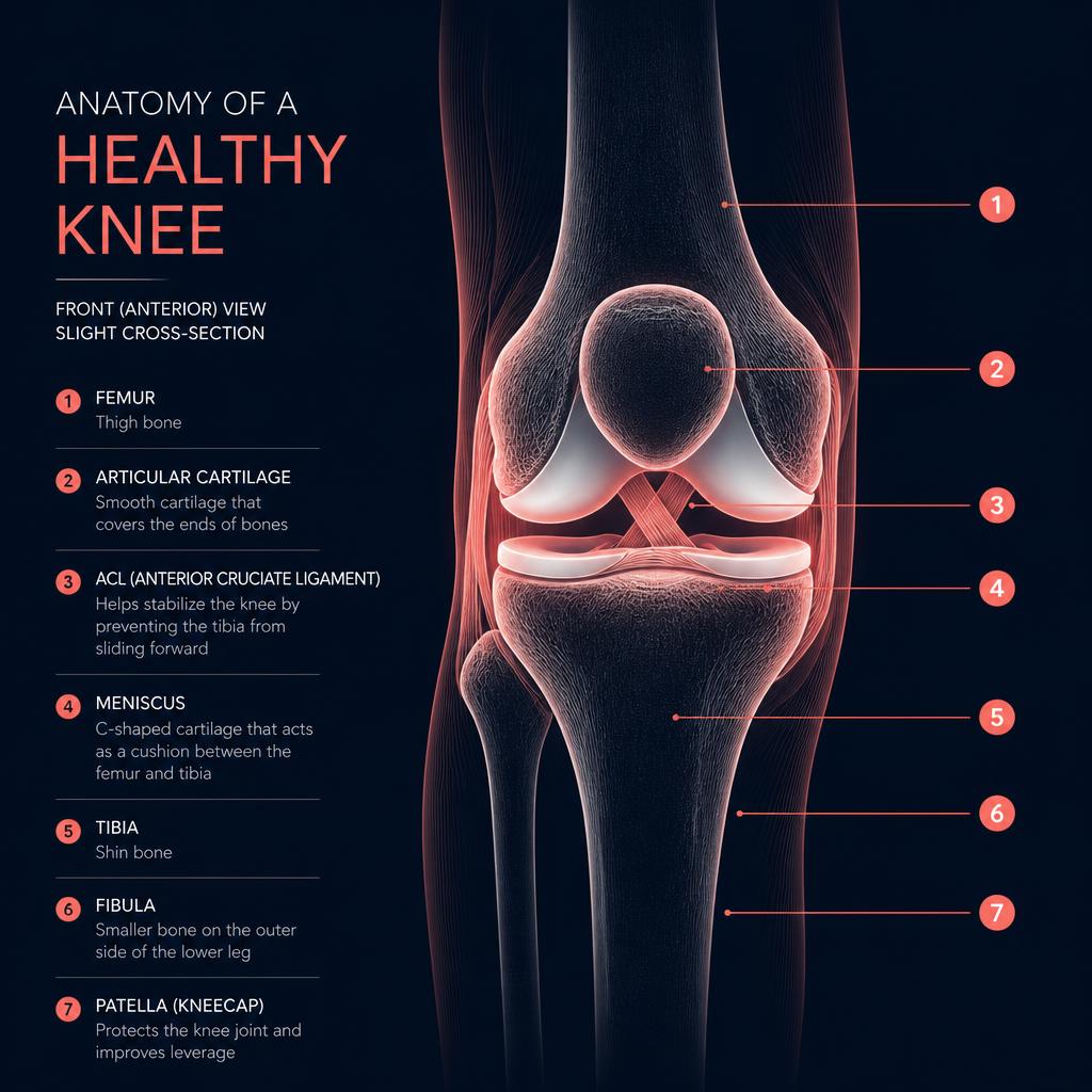 Anatomy of a healthy knee